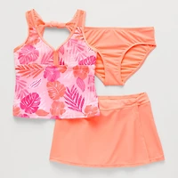 ZeroXposur Big Kid Girls 3-pc. Tankini Set