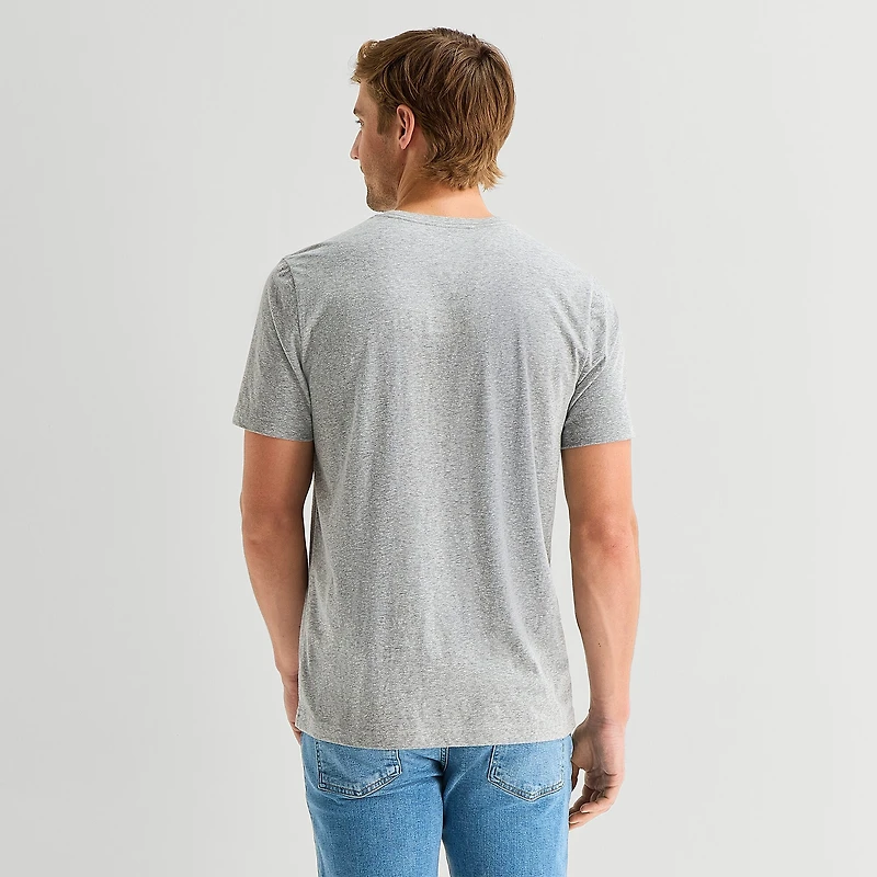St. John's Bay Mens Crew Neck Short Sleeve Classic Fit Graphic T-Shirt