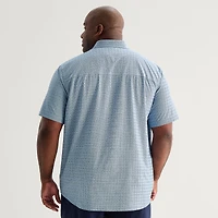 Stylus Mens Short Sleeve Regular Fit Big and Tall Button-Down Shirt