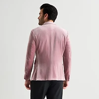 J. Ferrar Mens Slim Fit Velvet Sport Coat