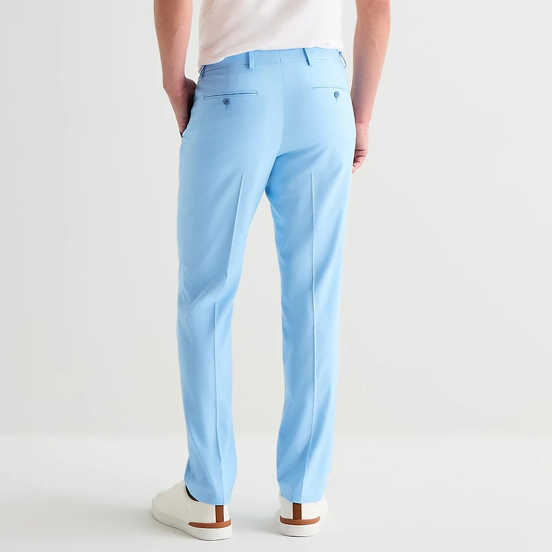 J. Ferrar Ultra Comfort Mens Stretch Fabric Slim Fit Flat Front Suit Pant