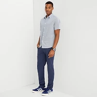 Stylus Mens Short Sleeve Regular Fit Button-Down Shirt