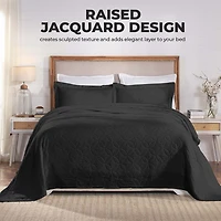 SUPERIOR® Serenity Cotton Matelasse Textured Jacquard Bedspread with Shams