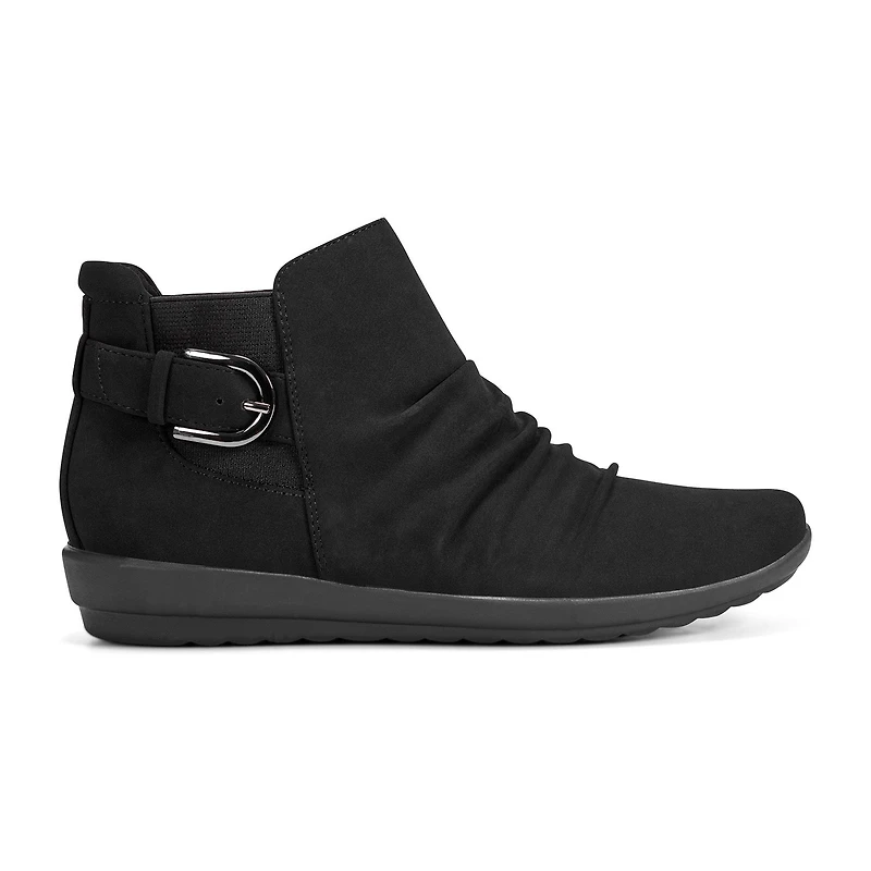 Easy Spirit Womens Aryel Flat Heel Booties