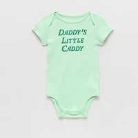Okie Dokie Baby Boys Round Neck Short Sleeve Rib Bodysuit