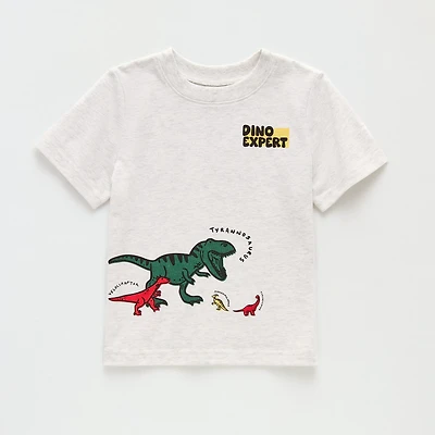 Okie Dokie Toddler & Little Boys Crew Neck Short Sleeve Regular Fit Graphic T-Shirt