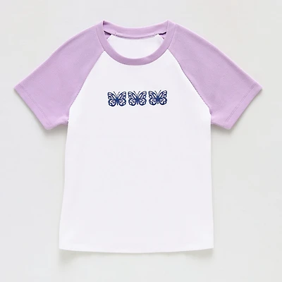 Thereabouts Little & Big Kid Girls Round Neck Short Sleeve T-Shirt