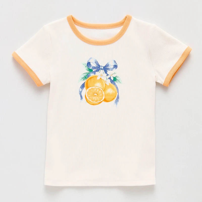 Thereabouts Little & Big Kid Girls Crew Neck Short Sleeve T-Shirt