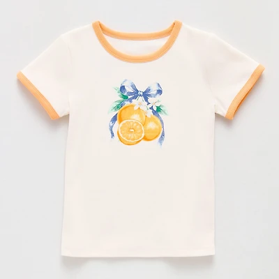 Thereabouts Little & Big Kid Girls Crew Neck Short Sleeve T-Shirt