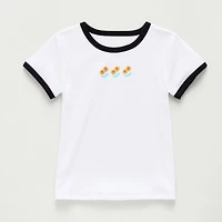 Thereabouts Little & Big Kid Girls Crew Neck Short Sleeve T-Shirt