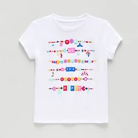 Thereabouts Little & Big Kid Girls Crew Neck Short Sleeve Classic Fit Graphic T-Shirt