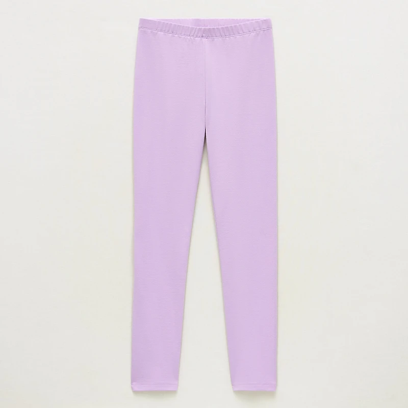 Thereabouts Solid Little & Big Kid Girls Knit Full Length Leggings