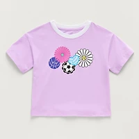 Xersion Little & Big Kid Girls Crew Neck Short Sleeve Active T-Shirt