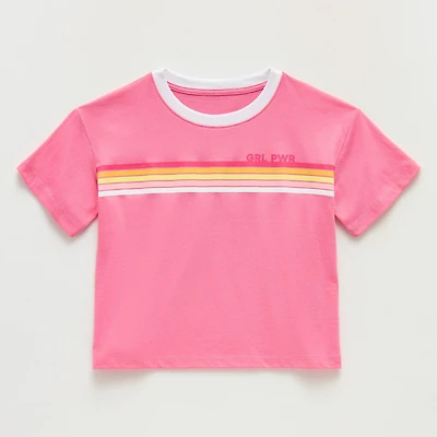 Xersion Little & Big Kid Girls Crew Neck Short Sleeve Active T-Shirt