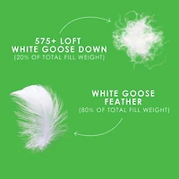 Canadian Down & Feather Company White Goose Duvet, All Season Weight Hypoallergenic Comforter