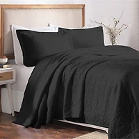 SUPERIOR® Serenity Cotton Matelasse Textured Jacquard Bedspread with Shams