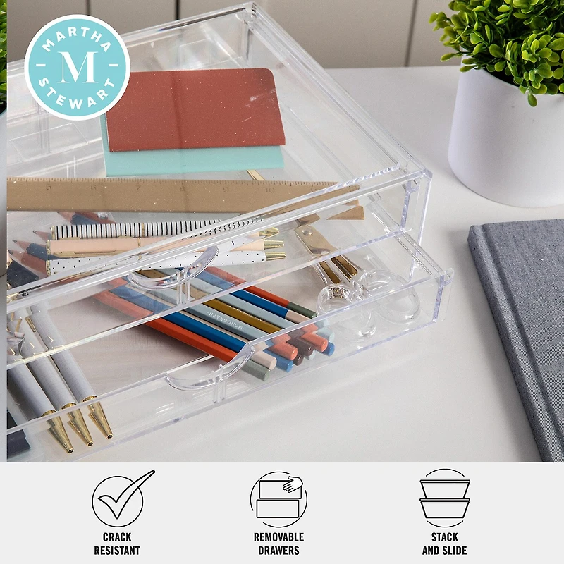 Martha Stewart Organizer With 2 Drawers