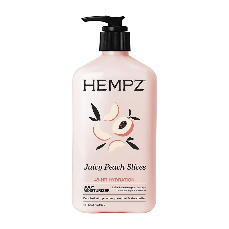 Hempz Juicy Peach Slices Body Moisturizer 17 Fl.Oz.