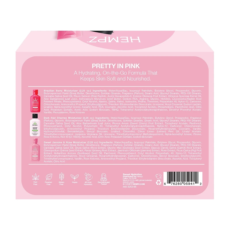 Hempz Sweet Hydration Mini Lotion Set