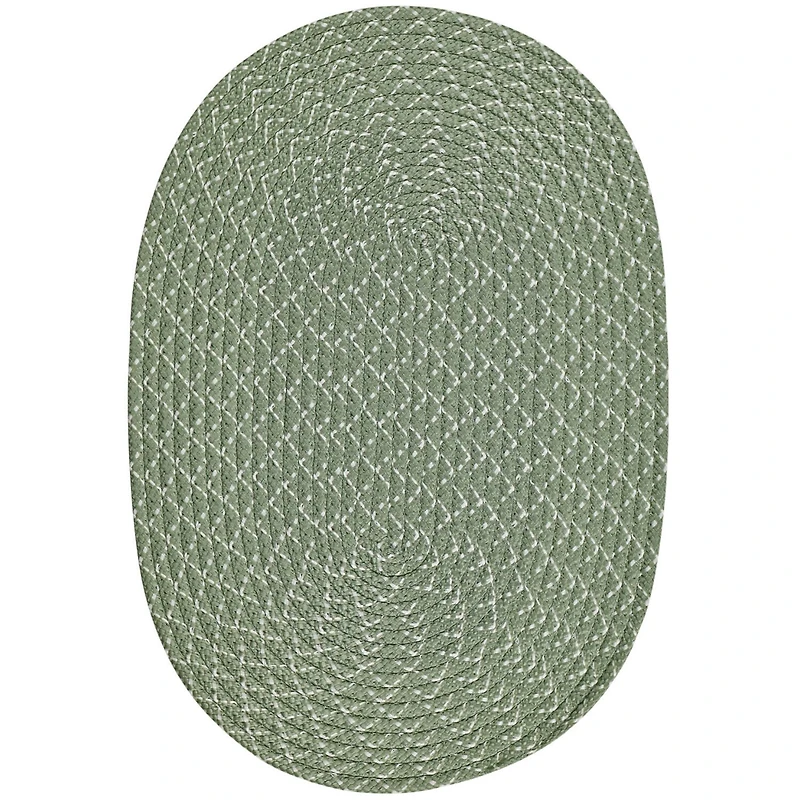 Better Trends Sunsplash Braided Reversible Indoor Outdoor Oval Accent Rug