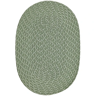 Better Trends Sunsplash Braided Reversible Indoor Outdoor Oval Accent Rug