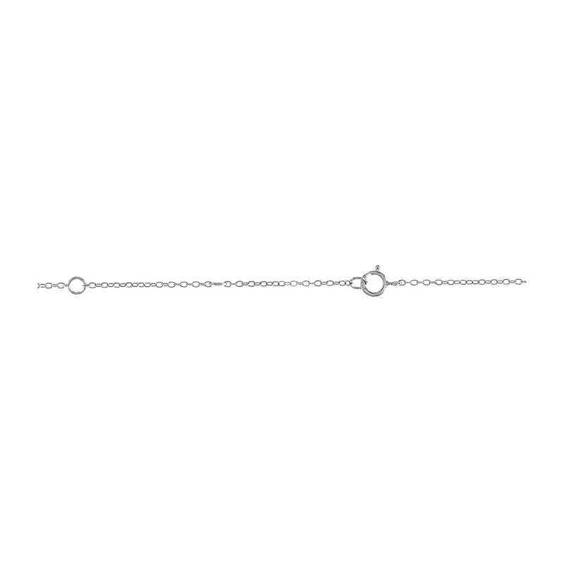 Womens Lab Created Sapphire Sterling Silver 18 Inch Pendant Necklace