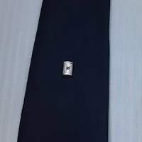 Rhodium-Plated Tie Tack