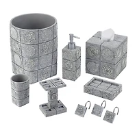 Avanti Galaxy Silver Wastebasket