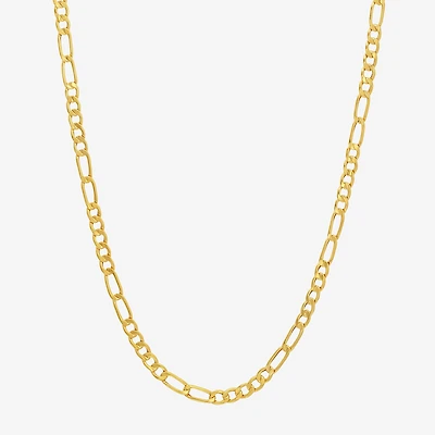 Made in Italy Unisex Adult 10K Gold 20 Inch Figaro Chain Necklace