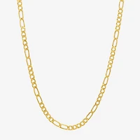 Made in Italy Unisex Adult 10K Gold 20 Inch Figaro Chain Necklace