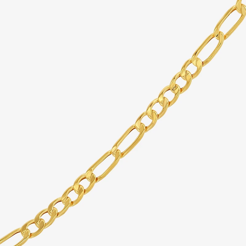 Made in Italy Unisex Adult 10K Gold 20 Inch Figaro Chain Necklace