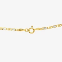 Unisex Adult 14K Two Tone Gold 20 Inch Valentino Chain Necklace
