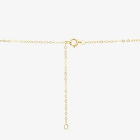 Womens 10K Gold Heart 16 Inch Pendant Necklace