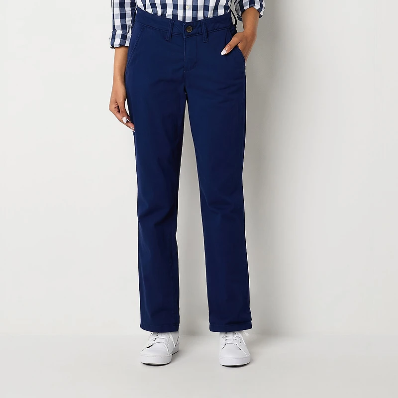 St. John's Bay Women's Relaxed Fit Girl Friend Chino Pant