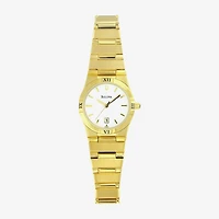 Bulova Womens Gold Tone Stainless Steel Bracelet Watch 97m100