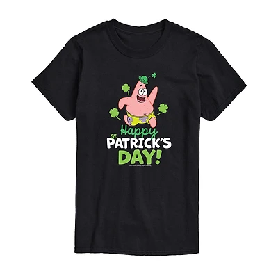 Squarepants Happy Patrick'S Day Tee Womens Juniors Crew Neck Short Sleeve Regular Fit Spongebob Graphic T-Shirt
