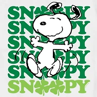 Womens Juniors Crew Neck Short Sleeve Regular Fit Peanuts Snoopy Graphic T-Shirt