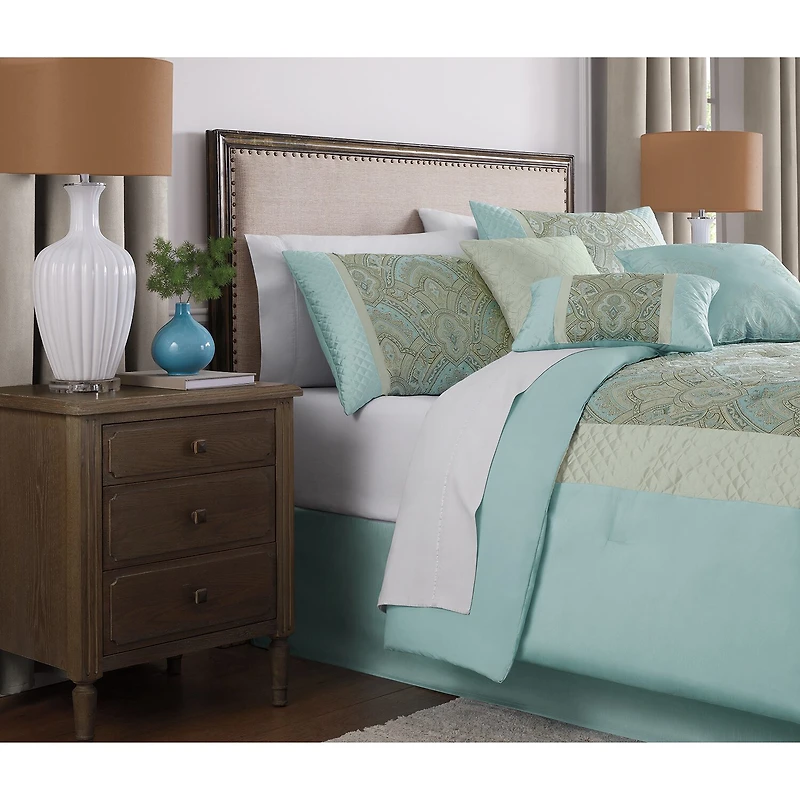Broadhaven Sterling 7-pc. Embellished Embroidered Comforter Set