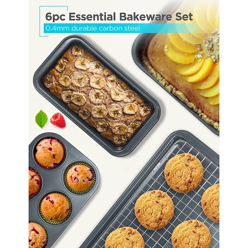 Black+Decker 6-pc. Non-Stick Bakeware Set
