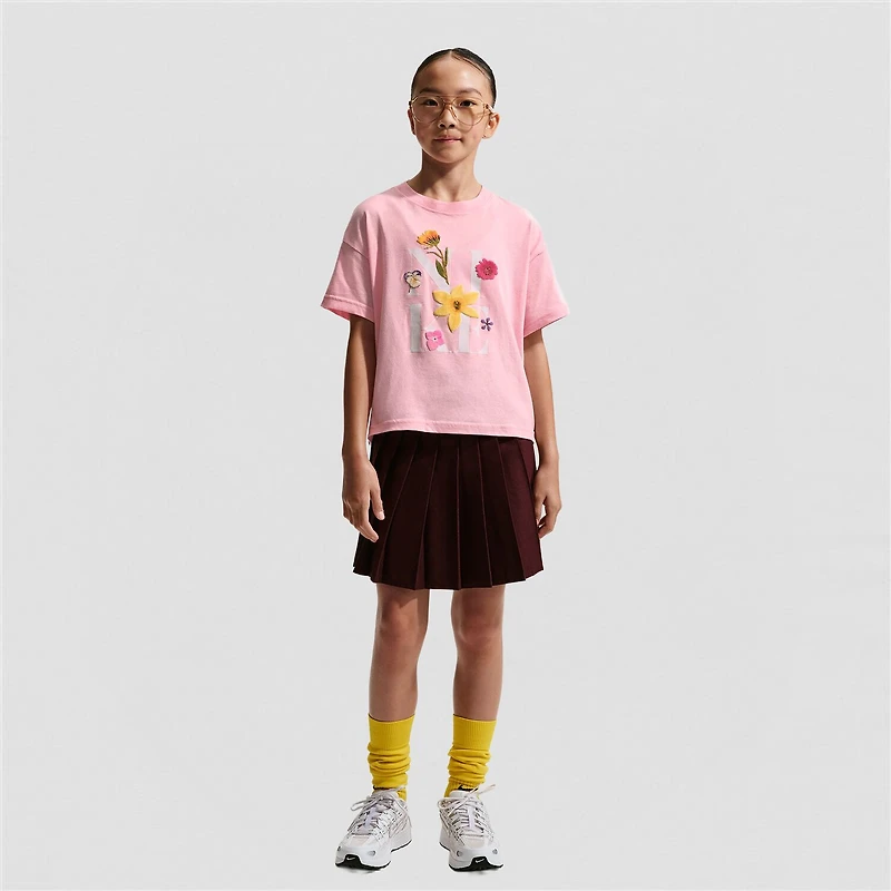 Nike Big Kid Girls Crew Neck Short Sleeve Regular Fit Graphic T-Shirt