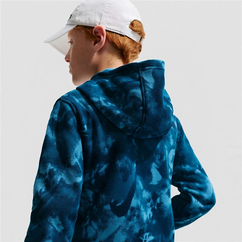 Nike Club Big Kid Unisex Long Sleeve Fleece Active Hoodie
