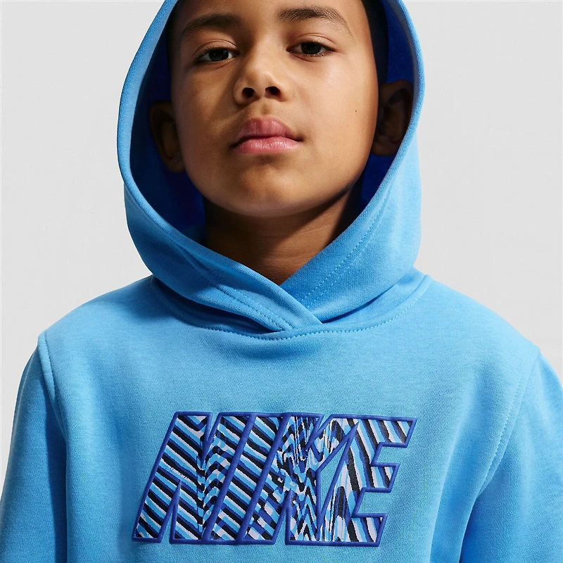 Nike Club Big Kid Unisex Long Sleeve Fleece Active Hoodie