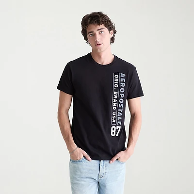 AEROPOSTALE Mens Crew Neck Short Sleeve Classic Fit Graphic T-Shirt