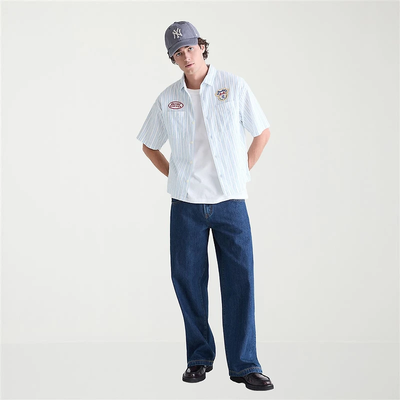 AEROPOSTALE Mens Short Sleeve Boxy Fit Button-Down Shirt