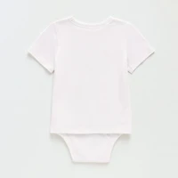 Okie Dokie Toddler Boys Bodysuit Closure Adaptive Crew Neck Short Sleeve