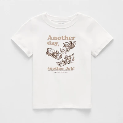 Okie Dokie Toddler Boys Round Neck Short Sleeve Adaptive Regular Fit Graphic T-Shirt