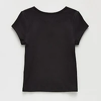 Thereabouts Little & Big Kid Girls Round Neck Short Sleeve T-Shirt