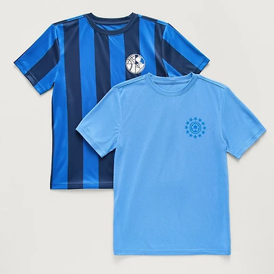 Xersion Little & Big Kid Boys Crew Neck Short Sleeve Graphic T-Shirt 2pc