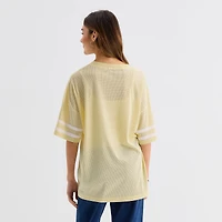 Forever 21 Womens Juniors V Neck Short Sleeve Jersey