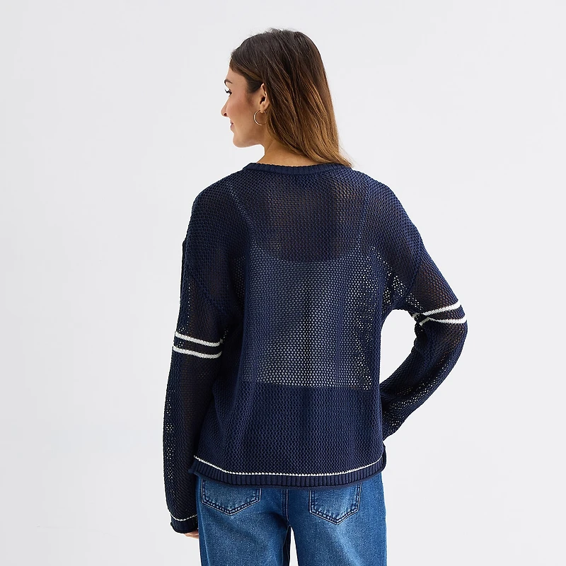 Forever 21 Juniors Womens V Neck Long Sleeve Pullover Sweater